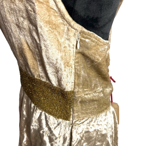 RAGA NWT Romantic Visions Beaded Velvet Mini Dress Size L - Picture 5 of 14